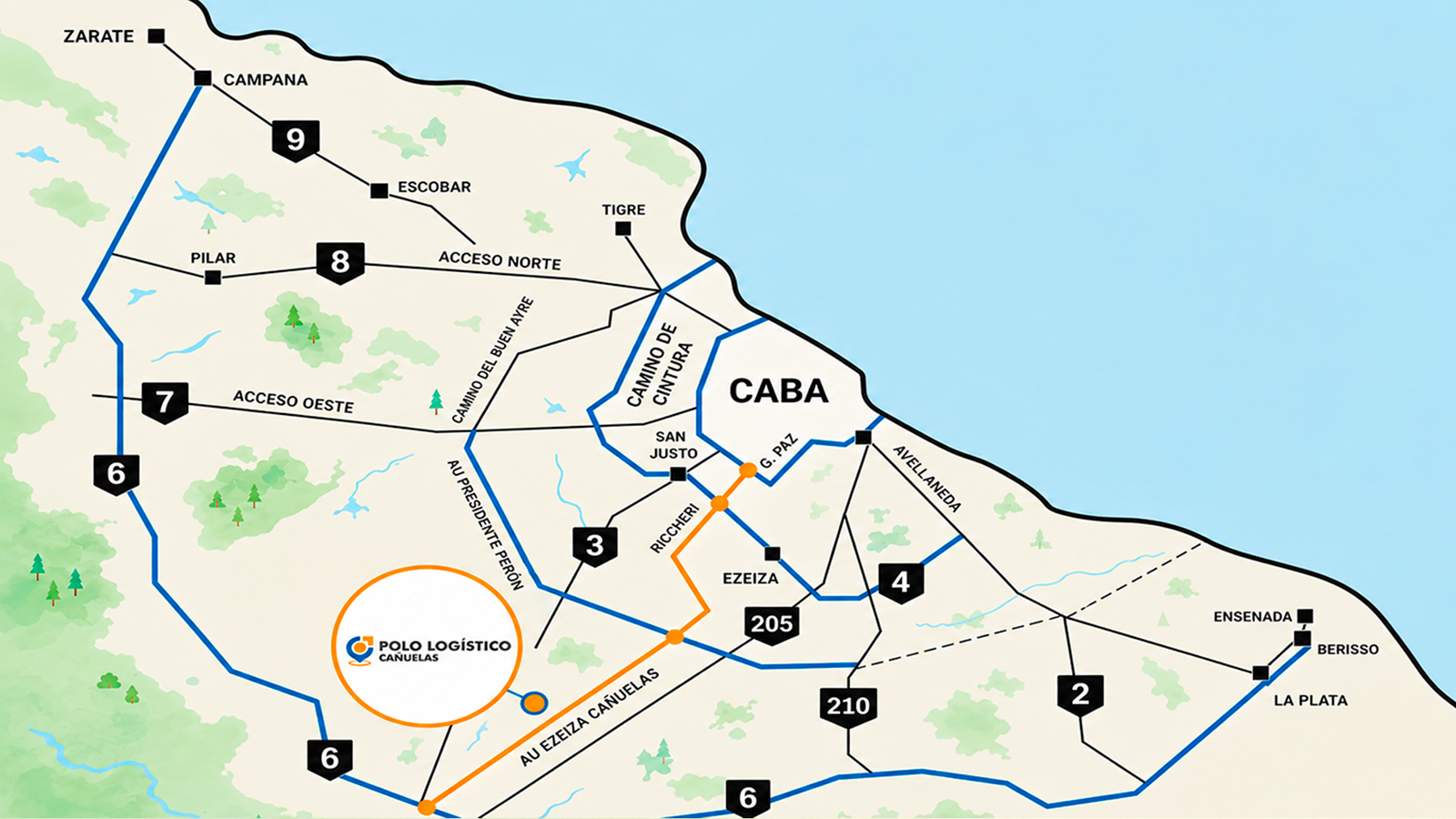 Mapa de conectividad